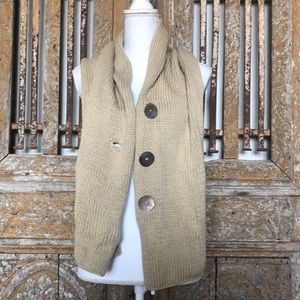 SIMONE LAYNE WISTERIA WRAP SCARF SHAWL BEIGE OS